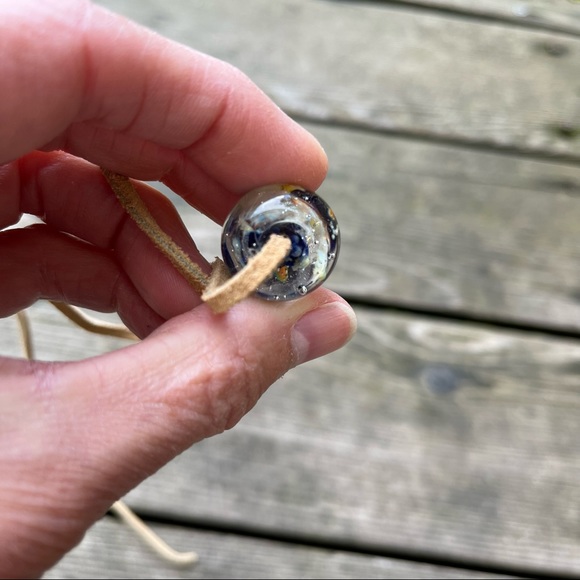 Vintage 90’s Handmade Pyrex Glass Beads - Set of 3 - Picture 11 of 16